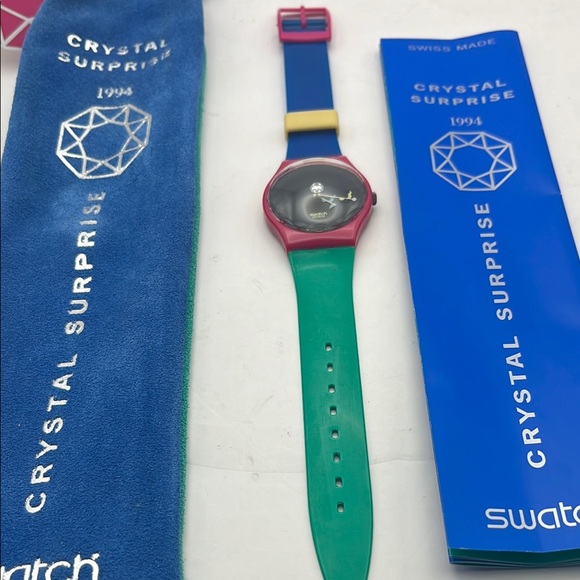 Vintage 1994 Swatch Collectors Club Special CRYSTAL SURPRISE GZ129 Orig package! - Picture 1 of 4